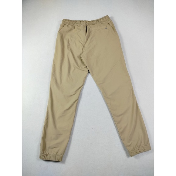 Hurley Pants Mens Medium Tan Jogger Nylon Blend Elastic Waist Cuffed Casual - Picture 3 of 16